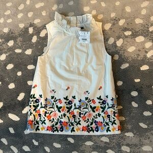 Janie and Jack Cream Floral Kids Blouse